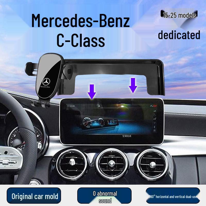 Speciální držák na telefon pro Mercedes třídy C 2015-2025, Příslušenství pro úpravu navigační obrazovky v autě