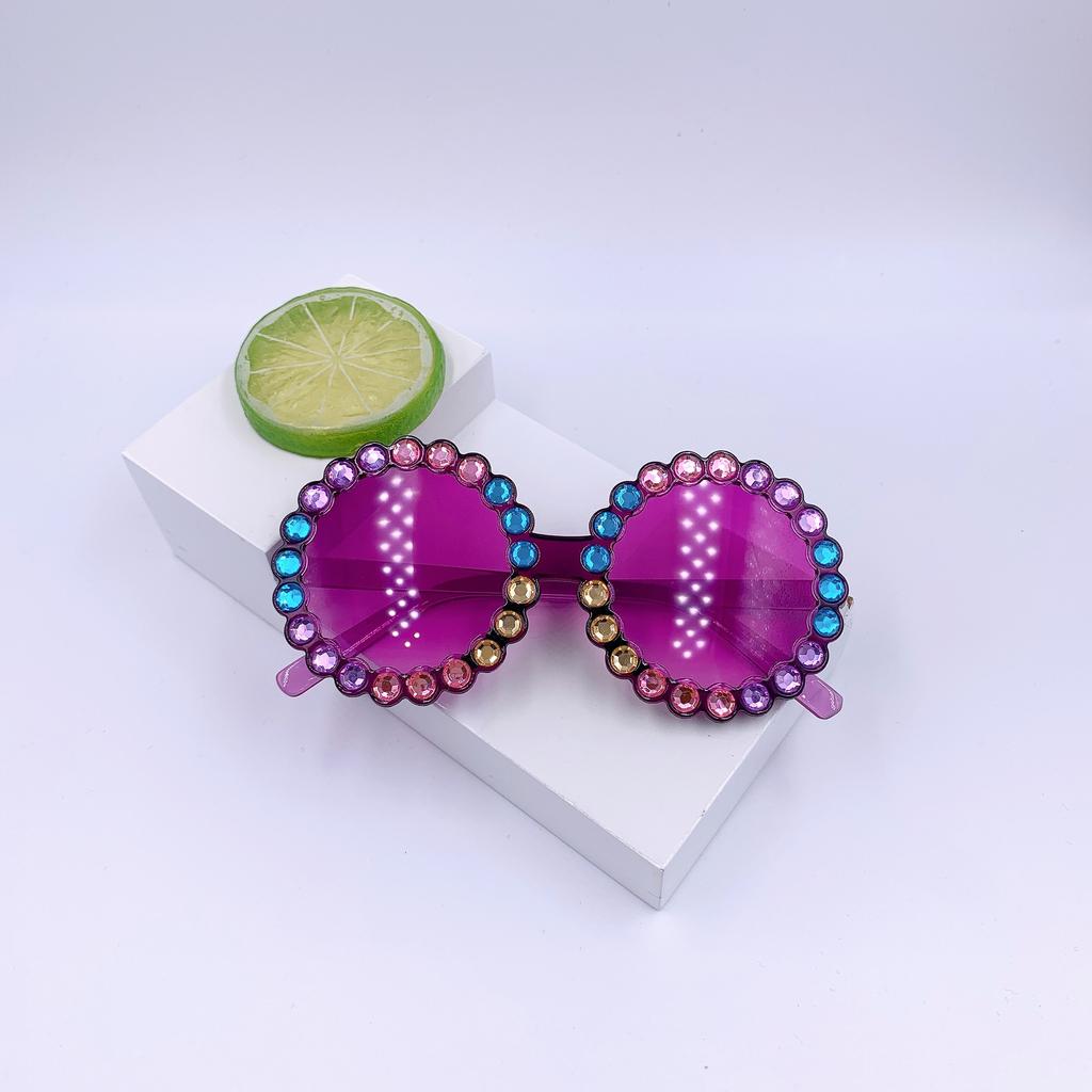 Children 2-10 Years Old Round Frame Sunglasses Fashion Frame Cartoon Personalized Sunglasses Fashion Sunglasses