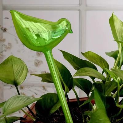 Automatická zavlažovací baňka Design ptáčka Samozavlažovací koule Vložka do květináče Zavlažovací baňka