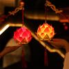 Lanterna de Lótus YUYAKESHI, Decoração para o Festival Obon, Lanterna de Lótus LED Portátil, Luz de Festival, Lanterna de Flor de Lótus Fofa, Alimentada por Bateria (Dourado)