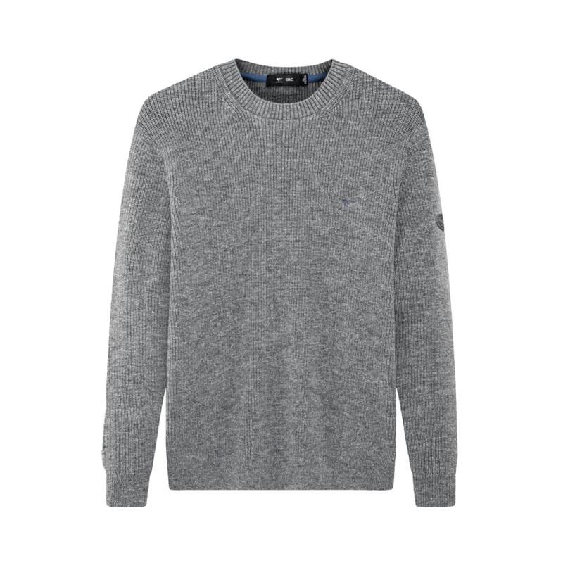 Septwolves Men's Round Neck Wool Sweater