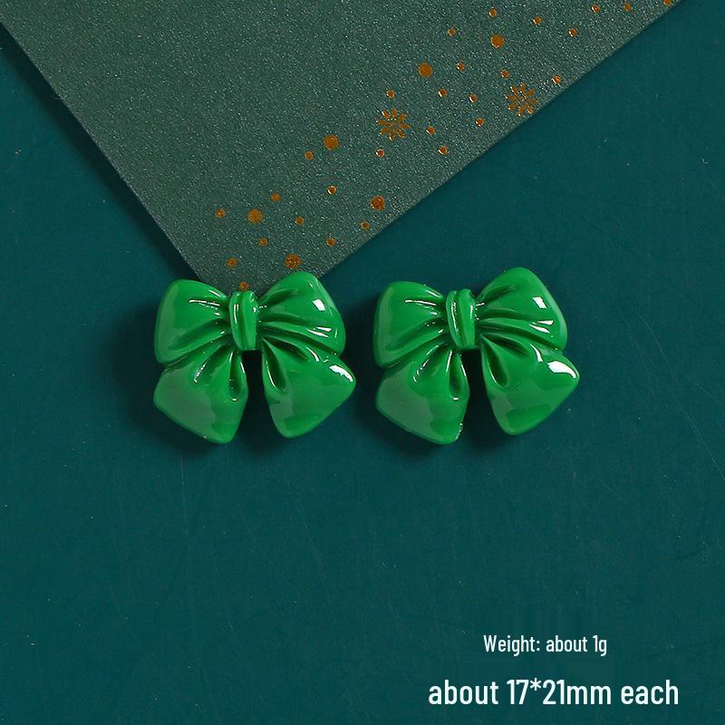 DIY Cartoon Santa & Reindeer Resin Accessories for Phone Cases & Hair Ties