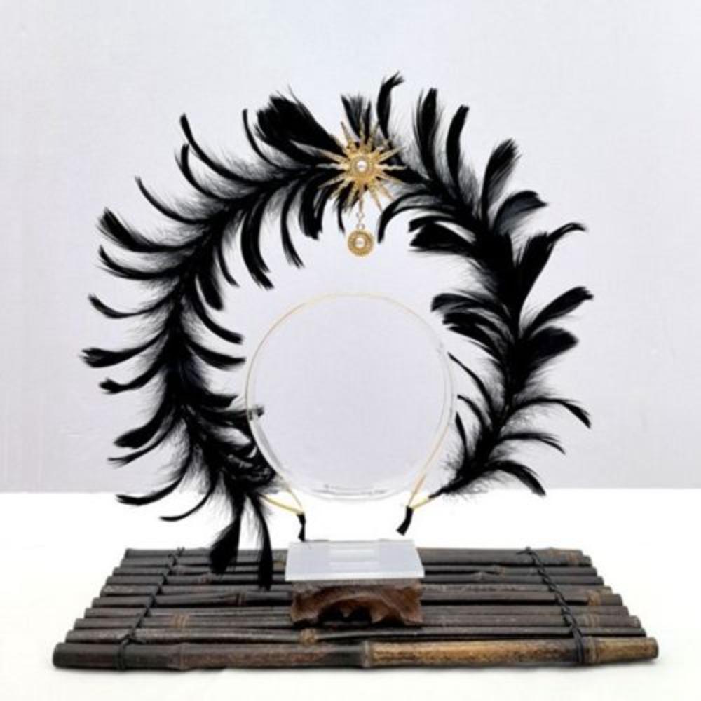 Dress Up Props Feather Halo Crown Headband Double Layer Wing Hair Hoop  Christmas Party