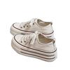 Thick-soled Heightening Breathable Canvas Shoes Women's Summer 2025 New Casual Versatile Thick-soled Heightening Sports Board Shoes