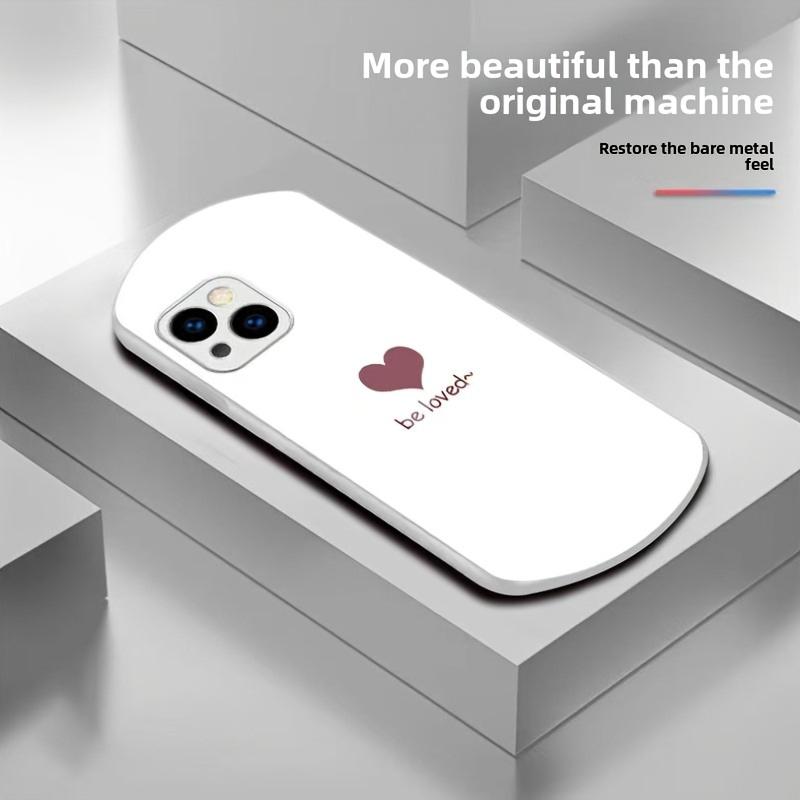Circular liquid metal paint glass phone case suitable for iPhone 16 15 14 13 12 11 Pro/Max/Plus anti drop and shockproof