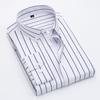 Fashion Striped Printed Long Sleeved Shirt Thin Design Summer Youth Slim Fit Shirt Sun Protection Clothes Trendy Men