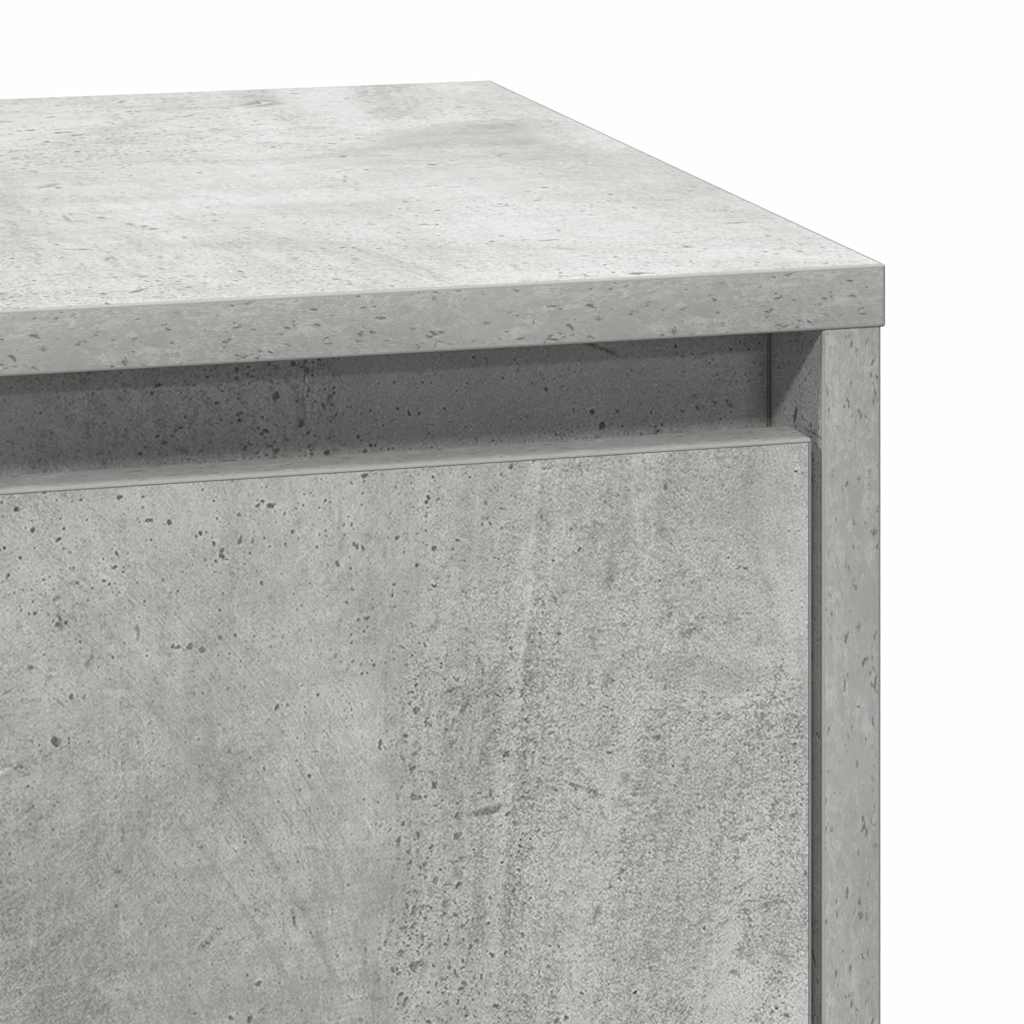 Nightstand Concrete Grey 39 x 34.5 x 65 cm Particleboard