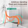 Kitchen Faucet Extension Extender Universal 360° Rotating Silicone Flexible Hose Water Tap Pipe for Bathroom Balcony Wash Basin