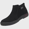 Men's High Top Winter Nubuck Leather Boots – Wool-Lined, Warm, Casual, Genuine Leather