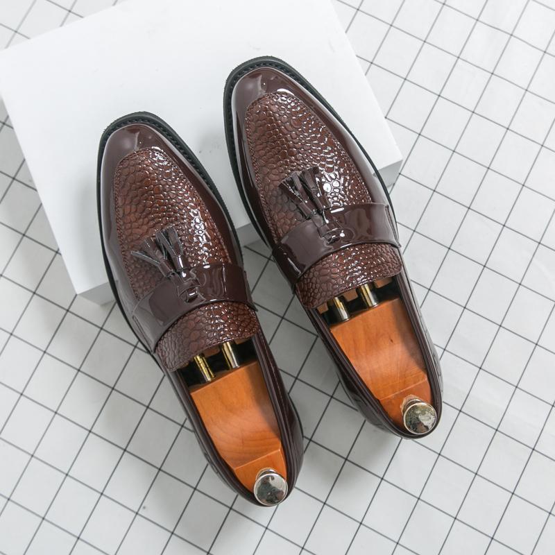 Classic Social Formal Leather Shoes Men Party Leather Casual Business Shoes Men Leather Loafers Men's Dress Shoes