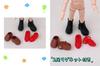 Obitsu 11 Shoes for BJD Dolls YMY 11cm Body Geta Shoes Set (12cm) - (Brown, Red, Black) [Used]