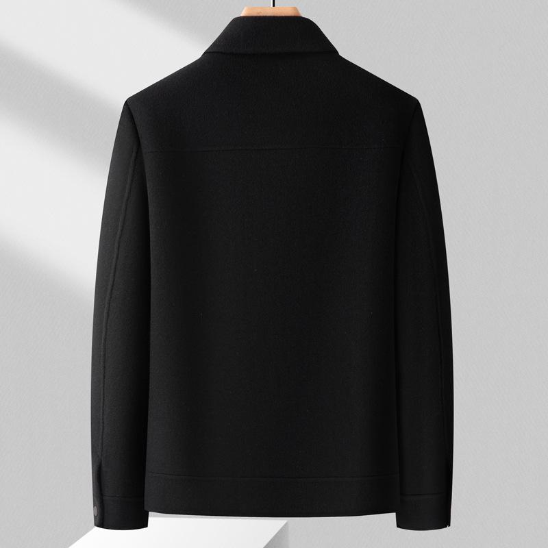 Pánská oboustranná vlněná bunda z nové vlny, odnímatelná péřová podšívka, ležérní a všestranná vlněná bunda