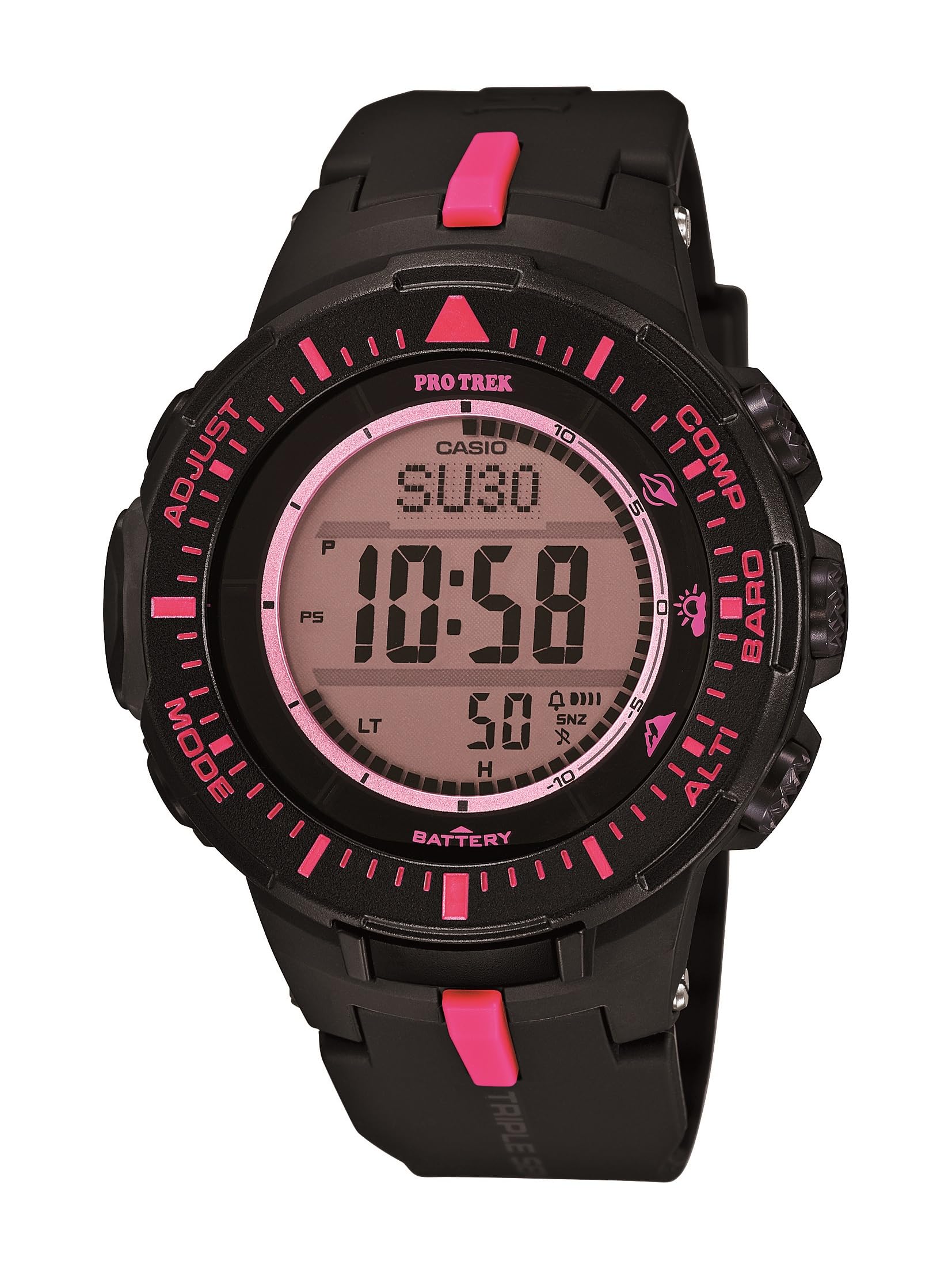 

Casio PRO Trek Quartz Watch with Resin Strap Black 18 (Model:PRG-300-1A4ER)