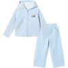 DEESHA Girls' Bear Embroidered Hooded Tracksuit