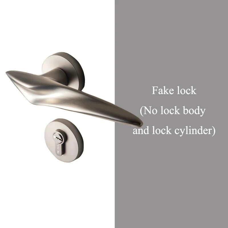 

Gold/zinc alloy Door Lock Interior Home Door Handle Interior Lock Anti-theft modern Furniture Gate Universal&72mm