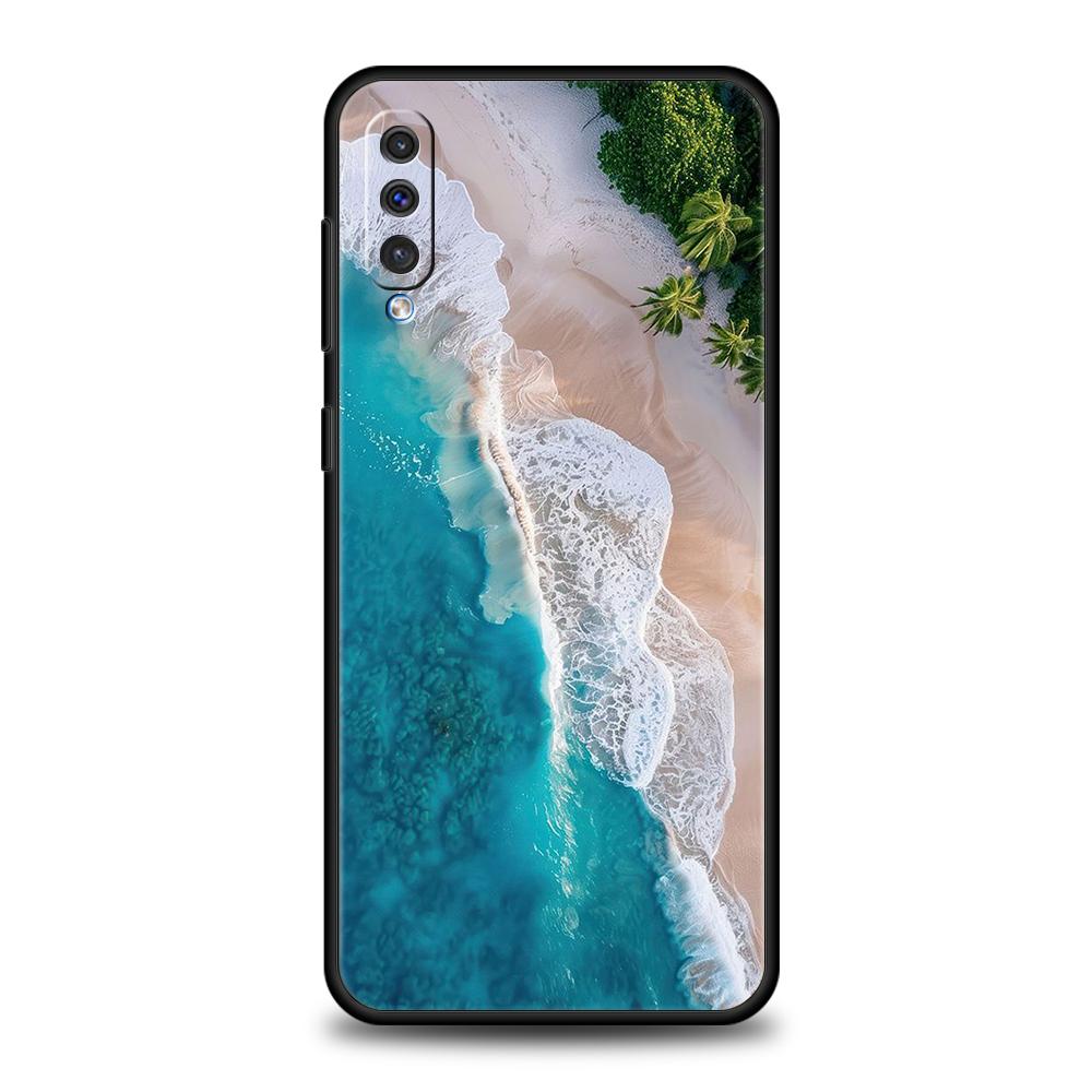 Blue Sea Ocean Waves Phone Case For Samsung A56 A36 A26 A24 A16 A14 A12 A32 A50 A70 A20E A22 A40 A34 A54 A42 A52 5G A06 Cover