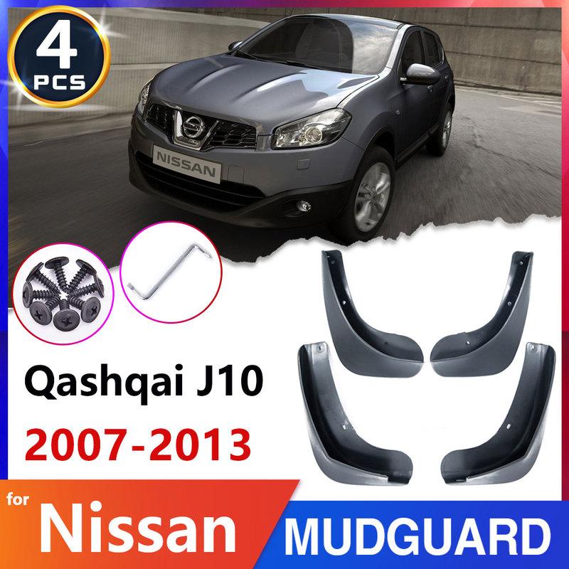 Tire Fender Mud Flap Guard for Nissan Qashqai J10 2007~2013 2008 2009 2010 Car Mudflaps Splash Guards Car Accessories Stickers