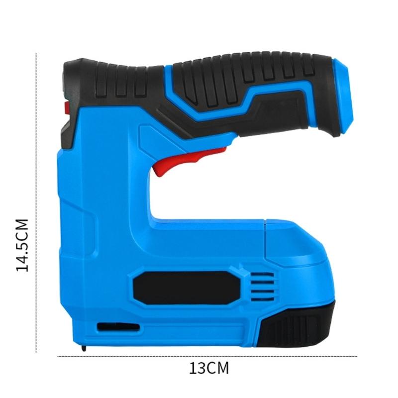 1500mAh Battery Electric Rechargeable Nailer Tool Fast Charging Portable Plastic Body Professional Woodworking Equipment