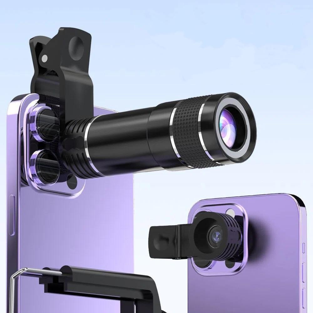Universal 20x Telephoto Phone Lens High Definition Zoom Camera External Effect Large Light Transmission Photography Lens