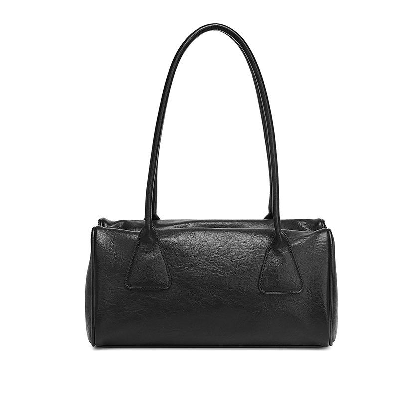 Einfache Unterarmtasche Bowlingtasche Damen Retro Baguette-Tasche Dreieckstasche Damen Schulterhandtasche Damen