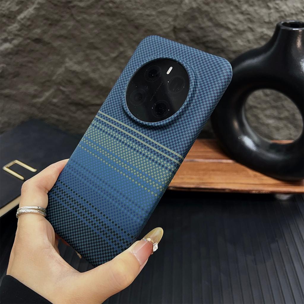 Luxusní tenký kryt na telefon s vzorem uhlíkových vláken a Kevlaru pro Honor Magic 8 Pro 7 6 Magnetický nárazuvzdorný poloviční ochranný kryt