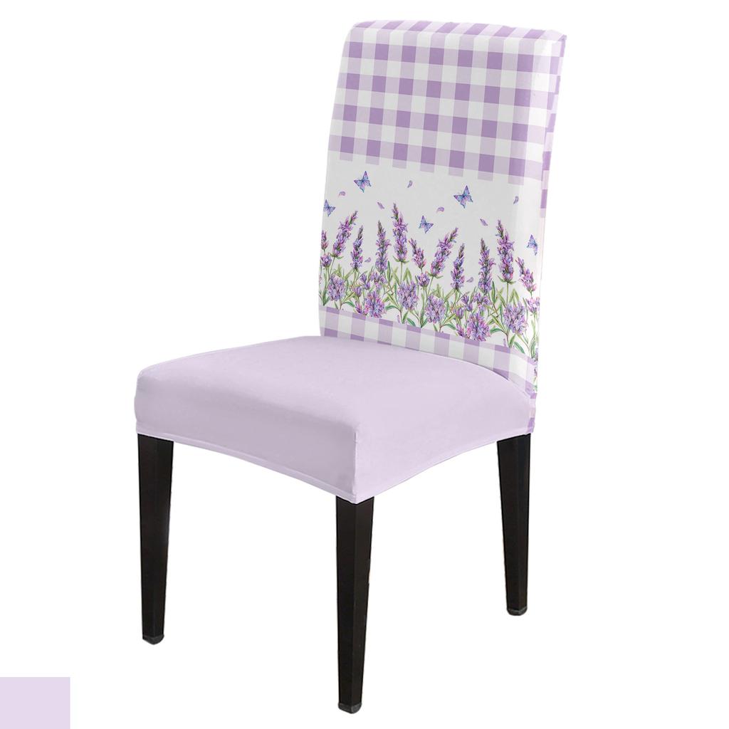 Purple Lavender Flower Butterfly Waterproof Tablecloth Wedding Party Dining Kitchen Decoration Rectangular Table Cover