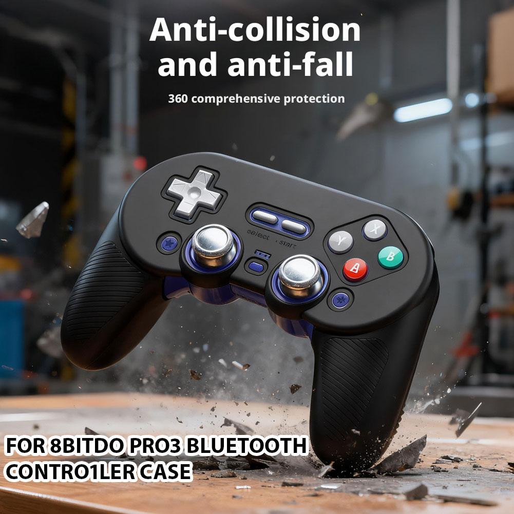 Silicone Gaming Controller Case Shockproof Anti-Scratch Console Protective Cover Dustproof For 8BitDo Pro 3 Bluetooth Controller