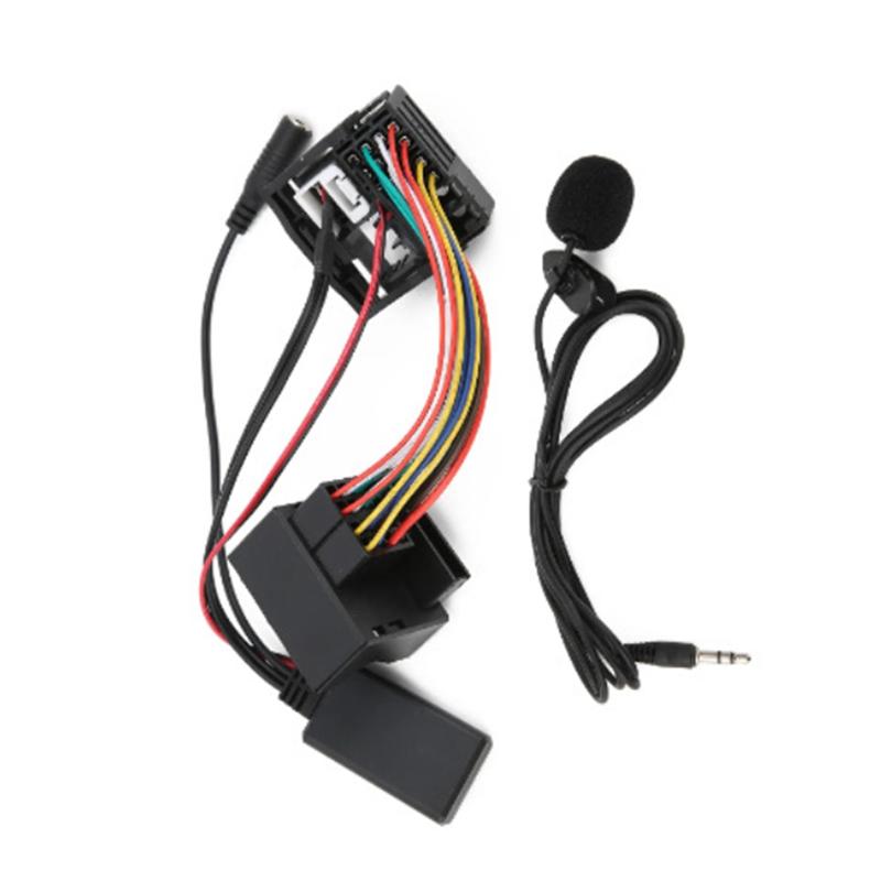 Car Audio Receiver Radio Bluetooth 5.0 Module With Aux Cable And Mic For  307 408 508 Citroen C2 C5 Aux Adapter