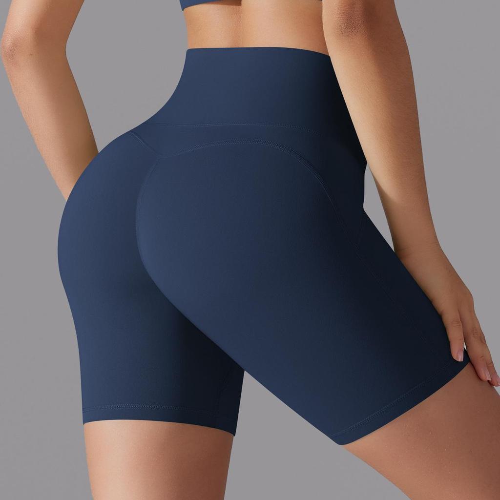 New Nude Tight Fitting Sports Shorts, No Need To Wear Underwear, High Waist And Hip Lifting Yoga Shorts, Running And Fitness Shorts For Women