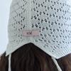 Elssibeui Crochet Knit Beanie_Ivory