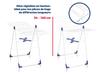 Leifheit Classic 200 Flex Clothes Airer 81408, Clothes Dryer with 20m of Drying Space and Height-adjustable Wings, White