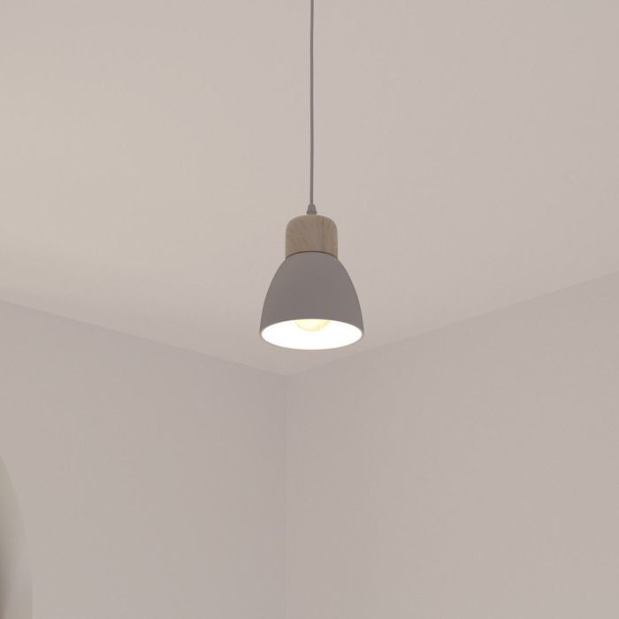Suspension métal "Desy" blanc D15cm - Atmosphera createur d'interieur