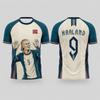 Maglia da Calcio Commemorativa Haaland per Uomo o Bambino Maglia Sportiva da Calcio per Allenamento all'Aperto, Corsa e Attività Sportive