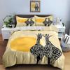 Giraffes and sun. Bedding Duvet cover sets Duvet covers Pillowcases gifts (1 * Duvet Cover 2 * Pillowcases, without duvet insert)
