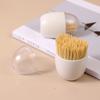 Egg Magnet Toothpick Box Kitchen Restaurant Toothpick Storage Container Nordic Portable Toothpick Jar Refrigerator Sticker Decor