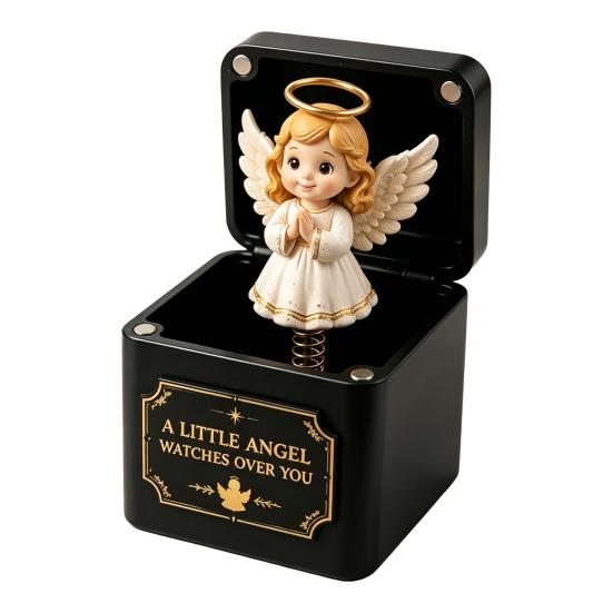 Christmas Themed Surprise Boxes Magic Gift Box, Spring-Loaded Pop-Up Holiday 3D Santa Seasonal Gifts Claus Snowman Angel Elk Trick Box for Xmas