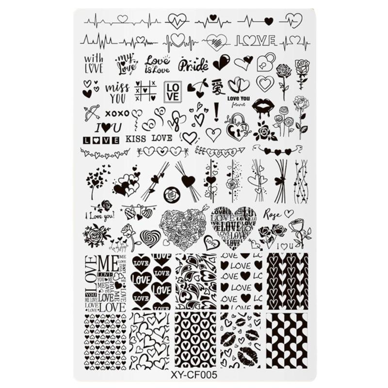 

Практична пластина для стемпінгу нігтів з нержавіючої сталі з унікальними традиційними дизайнами для манікюру та модного нейл-арту