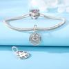 Copper Compass Hanging Bead Charm Asterism Eyes Pendant Charms Fit Original Women'S Bracelet Necklace Diy Jewelry