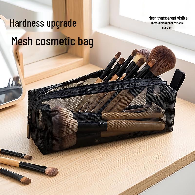 Large Capacity Women s Travel Makeup Brush & Lipstick Holder Bag