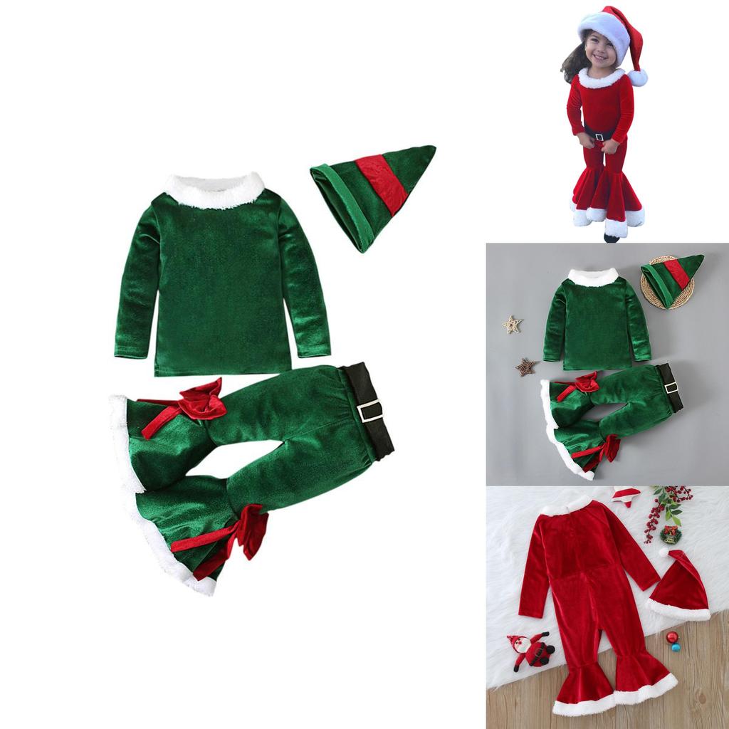 Soft Comfortable Toddler Holiday Party Set For Little Girls