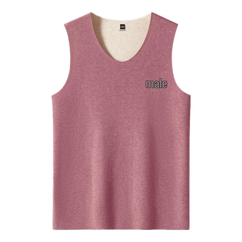 Męska zimowa kamizelka termiczna z pluszową podszewką z dekoltem U Jeanswest