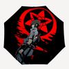 1pc Sasuke Uchiha Naruto Automatic Folding Umbrella with 8 Bones, 3-Fold Compact Umbrella, Compact Design On-the-Go Essential, casual outdoo