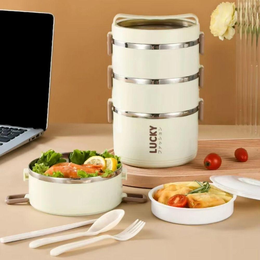 Stainless Steel Multi-Layer Lunch Box Food Grade Instant Noodle Bowl Insulated Lunch Box Camping