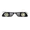 Car Front Fog Light Grille Grill Cover Honeycomb With Fog Lamps For MERCEDES BENZ C-Class W204 2007-2010 A2048850353 A2048850253