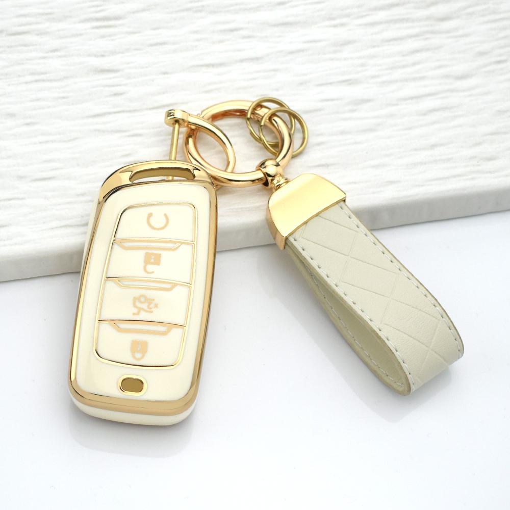 New TPU Car Key Case for Changan CS35 Plus CS85 CS85 Coupe CS25 CS95 Anti-Scratch Key Fob Protector Cover Keychain Accessories
