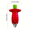 Creative Design Stem Removal Device Stainless Steel Fruit Stem Remover Strawberry Huller  Food Prep