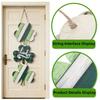 Irish Festival Decoration Wood Shamrock Door Sign Hanging Ornament for Front Door Mantels Tree Holiday Party Decoration