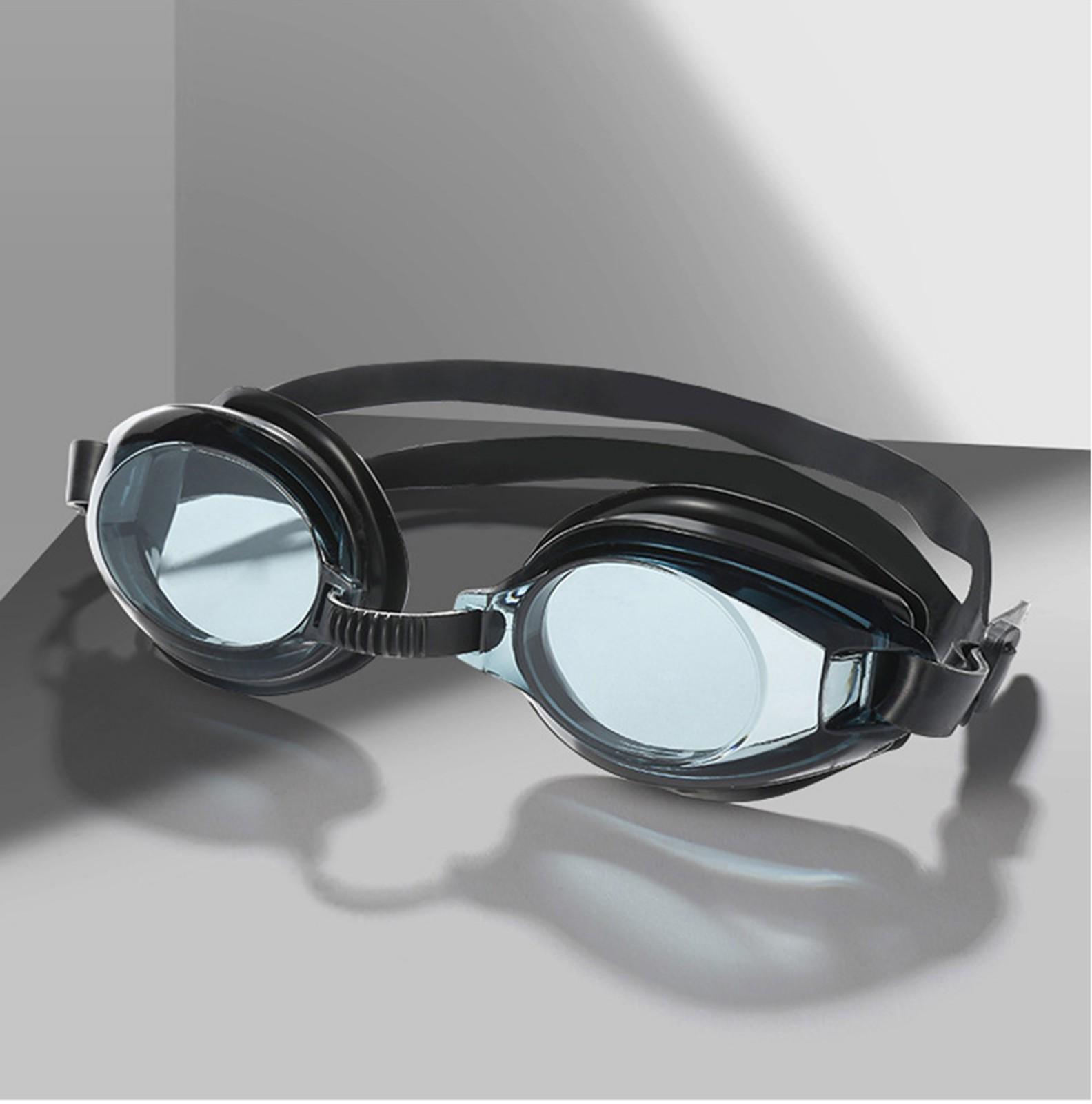 

(Курица Кунг Пао)Противотуманные очки для плавания и УФ-защита для мужчин, женщин, взрослых, юниоров HD, противотуманные очки one size чёрный