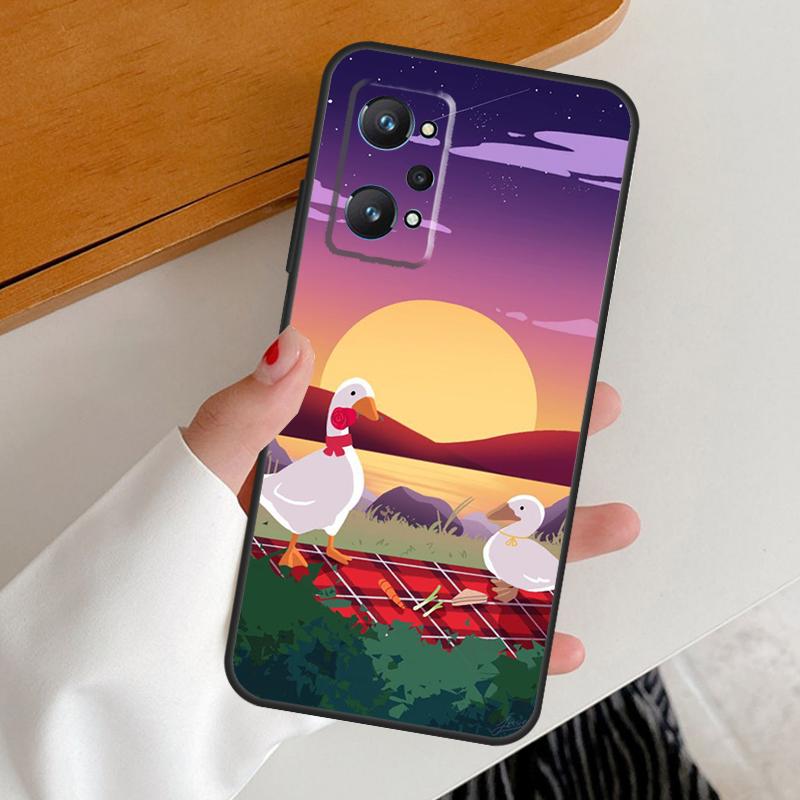 Cartoon Funny Goose For Realme GT7 GT6 15 Pro 10 11 12 13 14 Pro Plus C65 C63 C61 C55 C51 C53 C35 C75 C67 Case