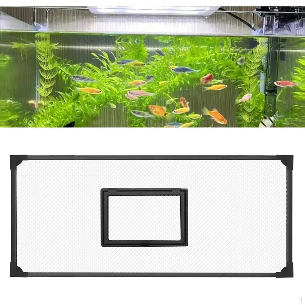 Aquarium Net Cover Edges Anti Reptile Lid Professional Accessory Easily Install Versatile with